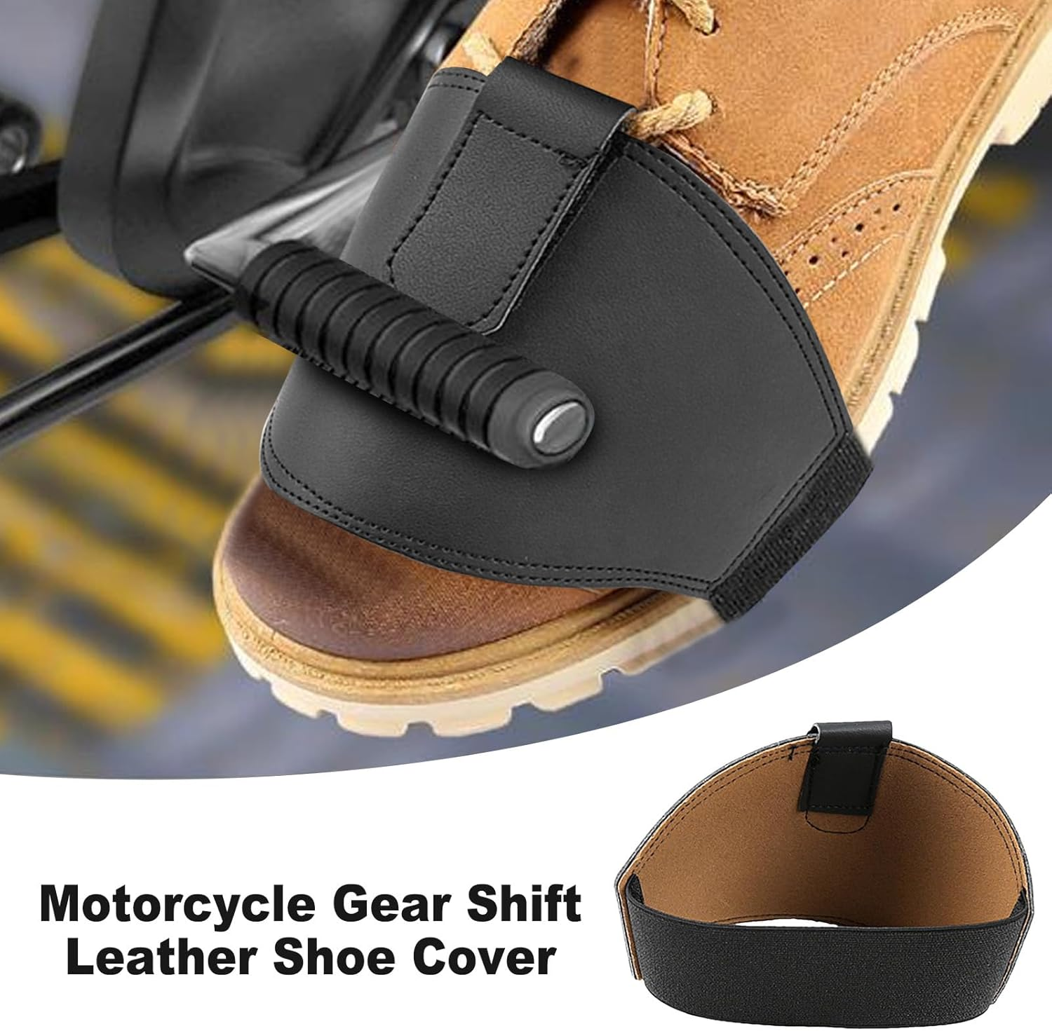Motorcycle Shifter Shoe Protector - Anti-Slip Sneakers Guard for Long Distance Riding | Rubber Pad Covers with Shock Absorbing Design, Footwear Protection, Touring Commuting for Racing Adventure image number 3