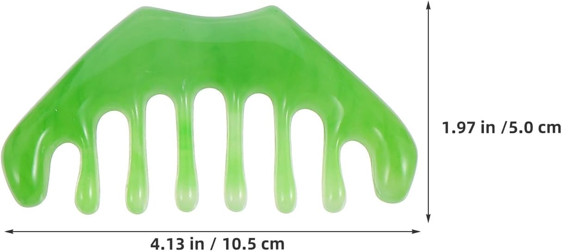 Healeved 4Pcs Scalp Massage Combs: Resin Head Massager Tool Gua Sha Comb Wide Tooth Hair Detangling Brush for Women Men Hair Facial Care image number 2