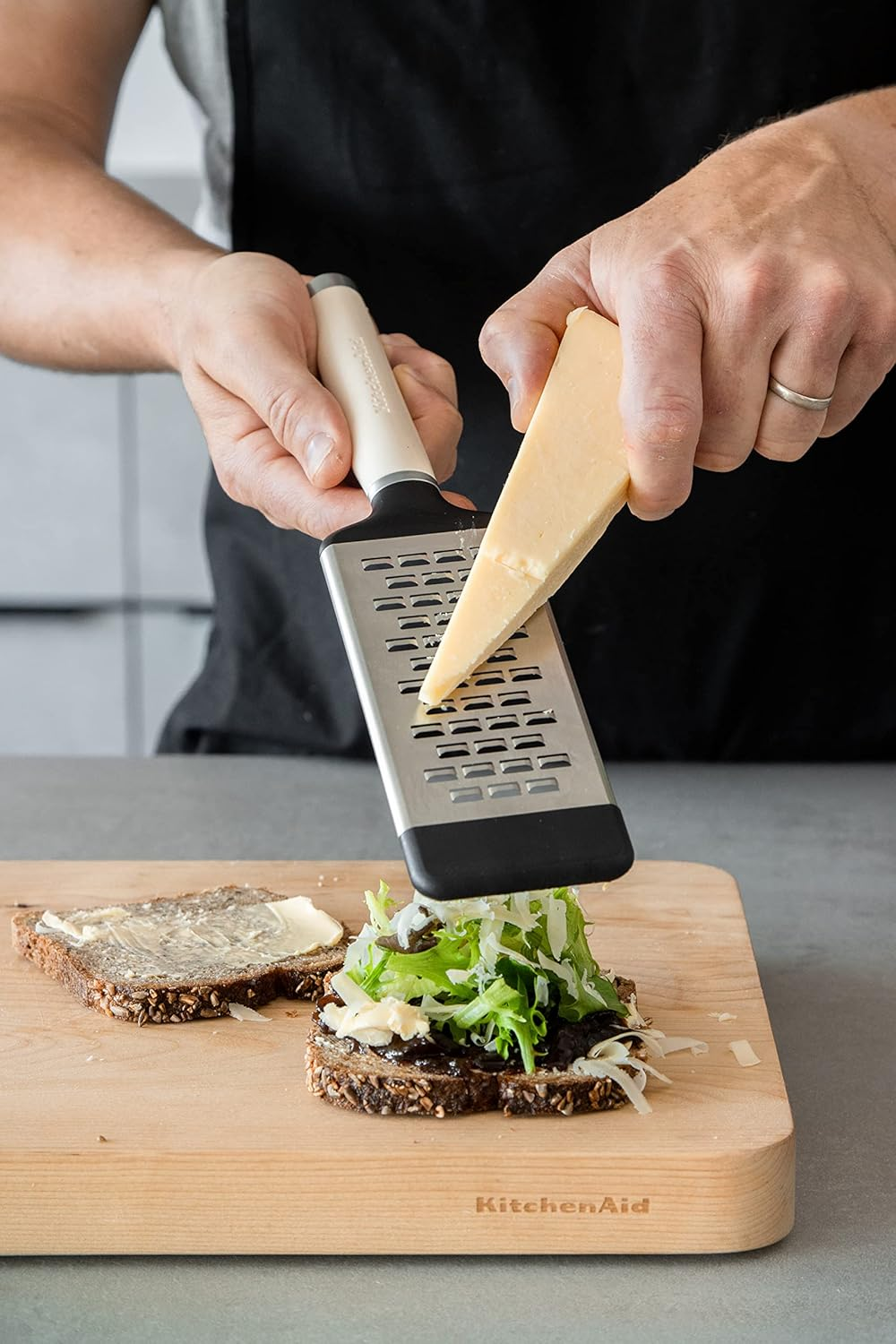 Kitchenaid Etched Cheese Grater - Almond Cream image number 7