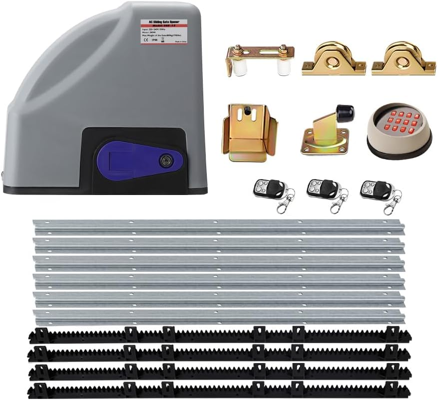 Electric Sliding Gate Opener 800KG Auto Keypad Hardware Remote 4M image number 4