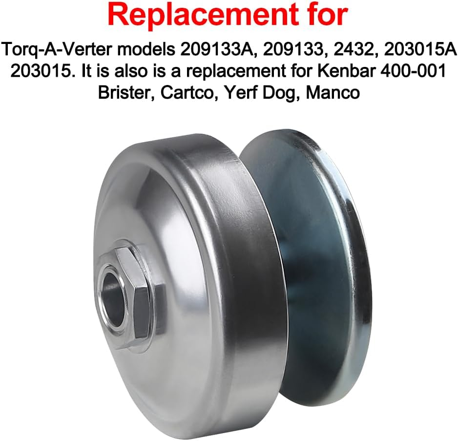 WATERWICH 1" Bore 40 Series Go Kart Torque Converter Driver Pulley Clutch Replacement for Comet 40/44 image number 1