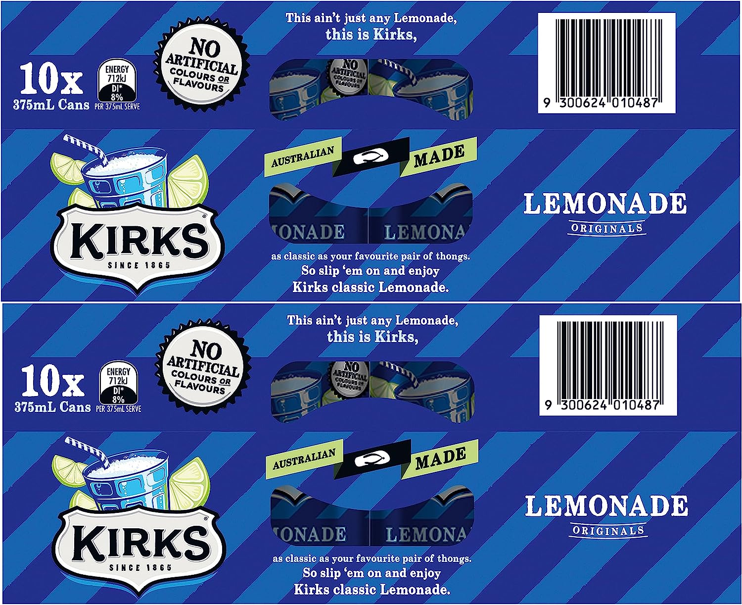 Kirks Lemonade Soft Drink Multipack Cans 20 X 375 Ml image number 4