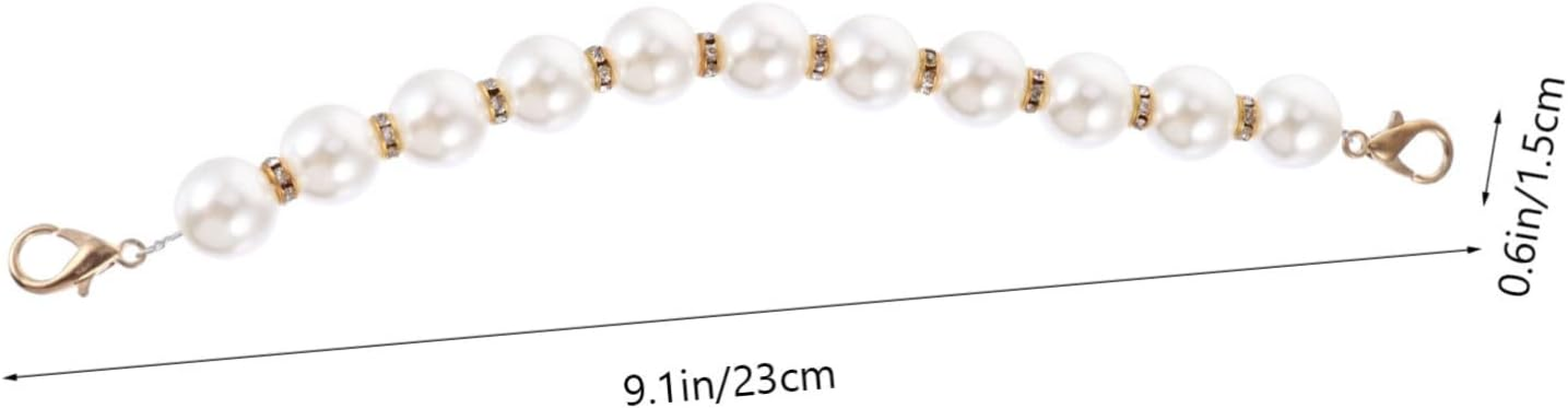 Hohopeti Metal Pearl Chain Luggage Straps Belts for Women Clutch Bags Handbag Strap Suitcase DIY Purse Chain Replacement image number 6