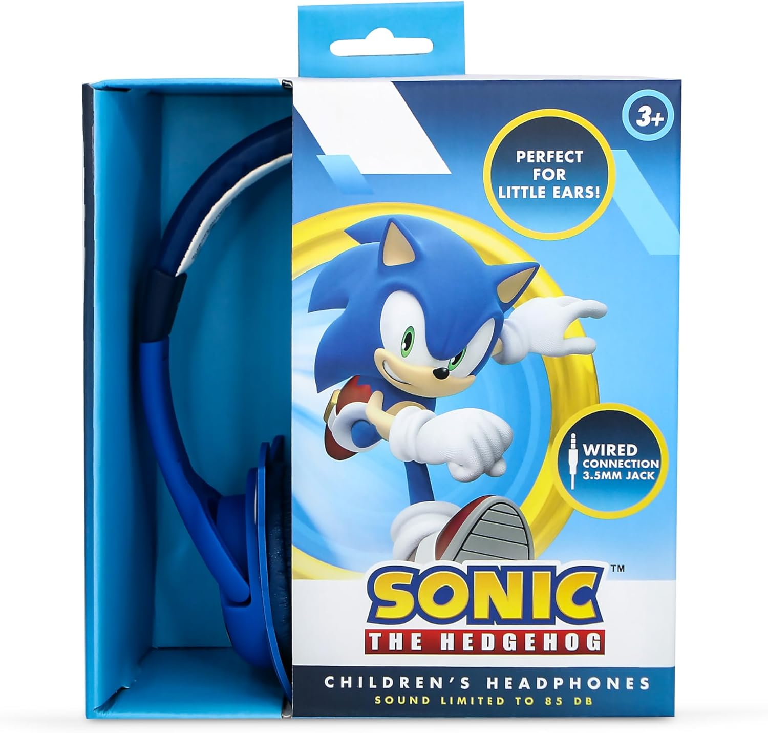 OTL Technologies SH1179 Sonic the Hedgehog Kids Wired Headphones - Blue image number 6