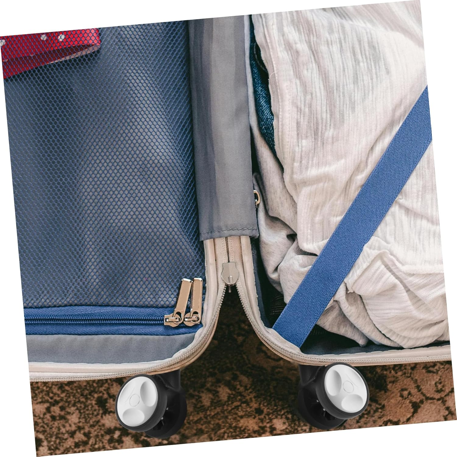 SHERCHPRY Plastic Luggage Wheel Travel Suitcase Swivel Wheel Replacement for Repair image number 4