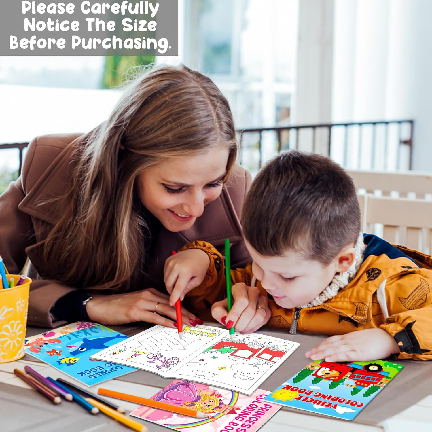 Lionoble 24 Pack Coloring Books for Kids Ages 4-8, Small Coloring Books for Kids Party Favors Bulk Birthday Gifts Goodie Bags Stuffers Classroom Activity Includes Animals Mermaid Dinosaur image number 1