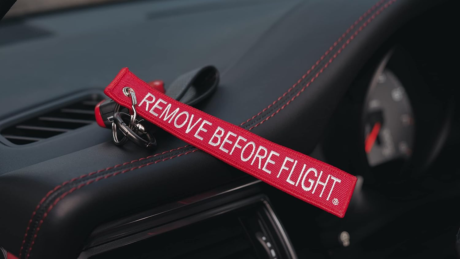 5X Remove before Flight Red Key Chain by Apex Imports(5 Pack)