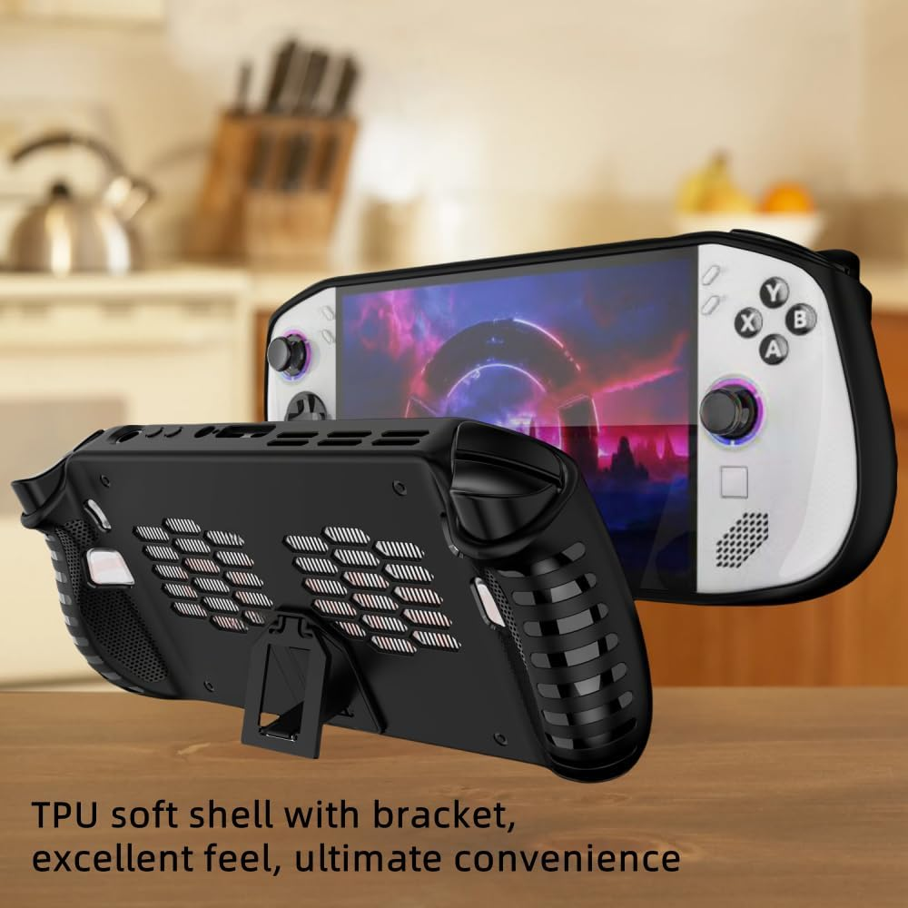 Protective Bundle for Lenovo Legion Go S - Carrying Case, TPU Cover + 2 Tempered Glass Screen Protectors, Shockproof Full Protection Kit for Handheld Gaming Console image number 5