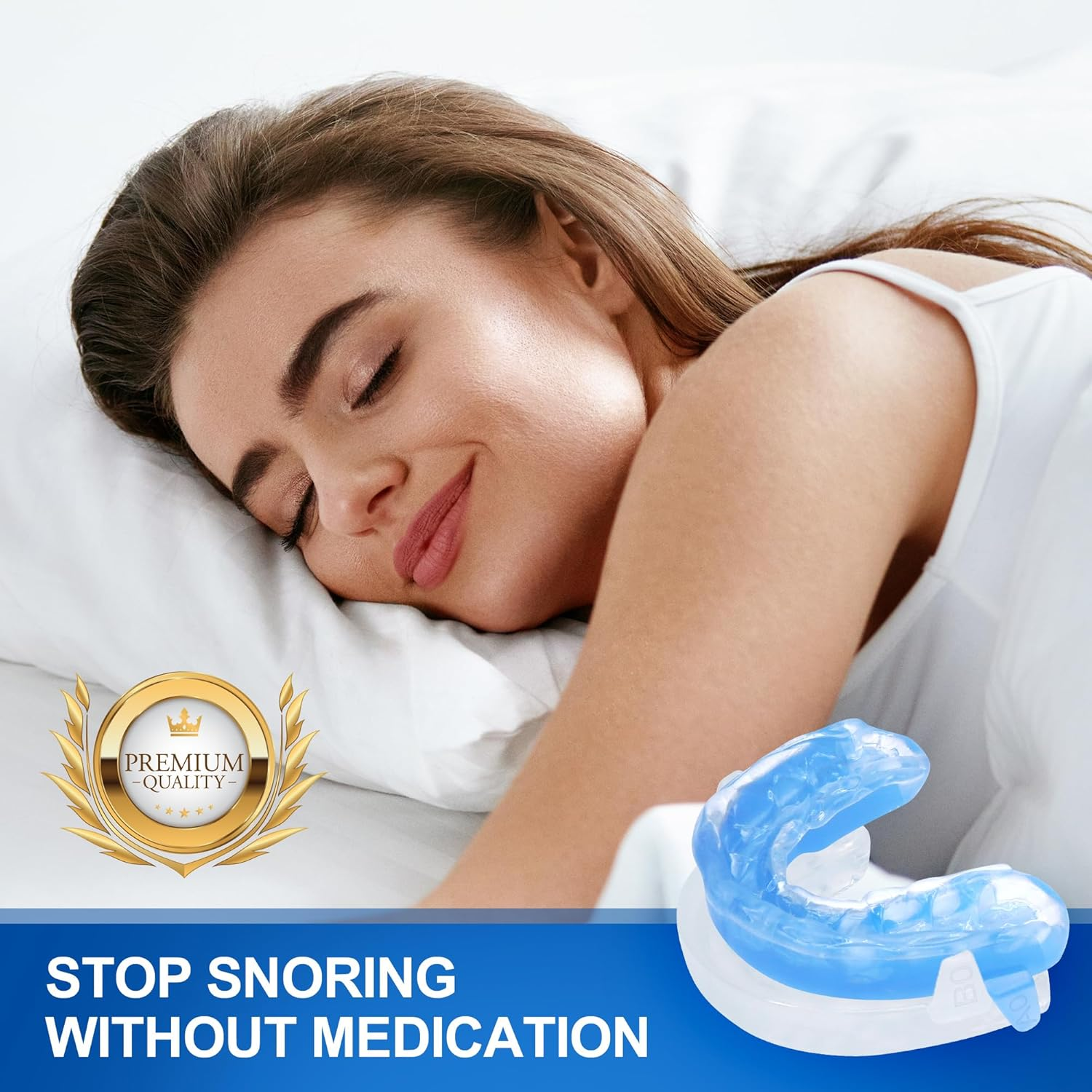 Airsmart anti Snoring Mouthpiece, Moldable and Personalized anti Snoring Mouth Guard, Effective Snoring Prevention Device, Comfortable Fit for Most of Mouth, Severe Snoring Version image number 2