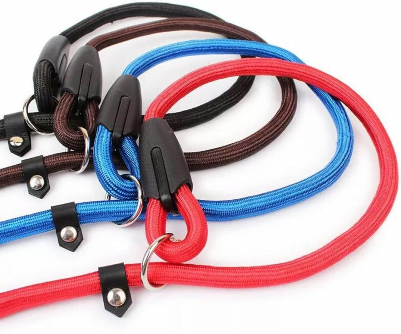 AIMALL Dog Training Correction Leash Lead Cesar Puppy Pets Millan Slip Nylon Rope - Durable Slip Rope Lead for Puppy and Pet Behavior Correction image number 3