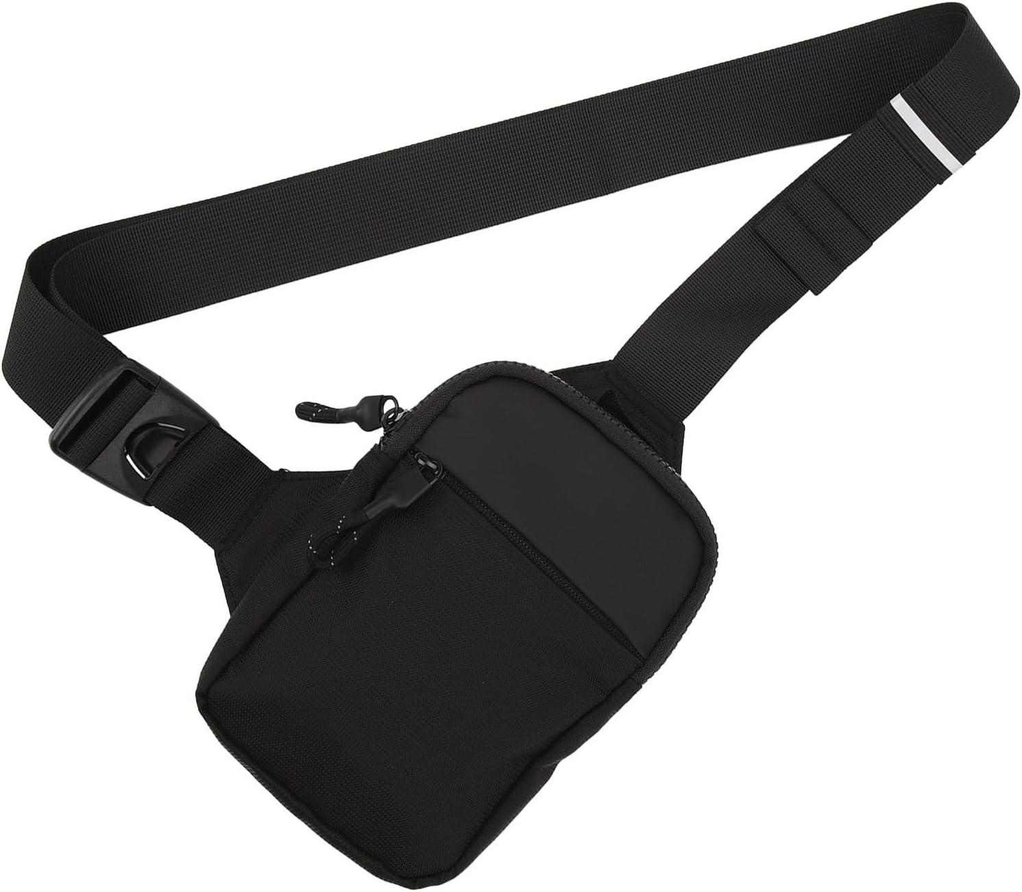 Side Shoulder Bag, Sports Chest Bag Men'S Adjustable Nylon Breathable Mesh for Running and Traveling image number 5