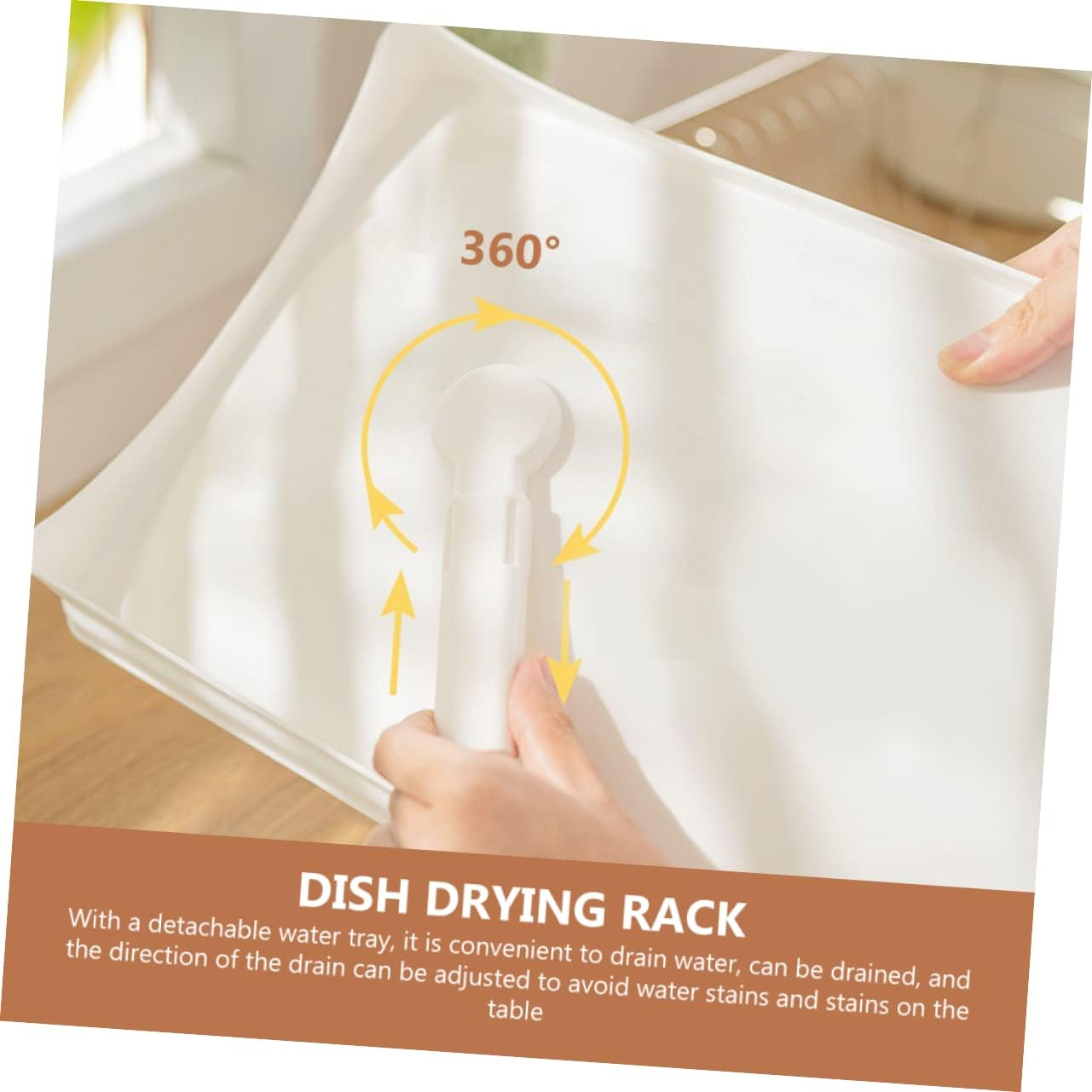 HOLIDYOYO Dish Drying Rack Kitchen Storage Dish Drainer over Sink Drying Rack Kitchen Organisation Utensils Draining Tray Holder Strainer Home image number 4