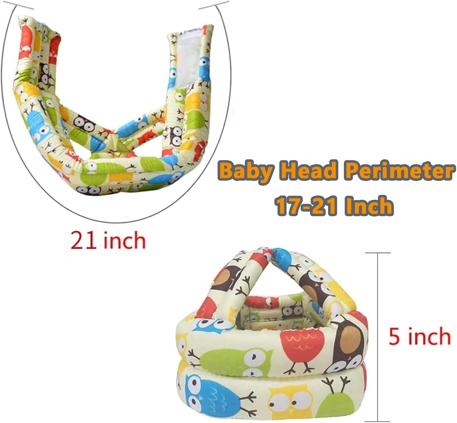 Checkzed Baby Head Protector Helmet, 360&deg; Head Protection Back Pack for Baby & Toddlers, Soft Cotton Safety Baby Helmet with Adjustable Straps for Crawling & Walking (6-60 Months)