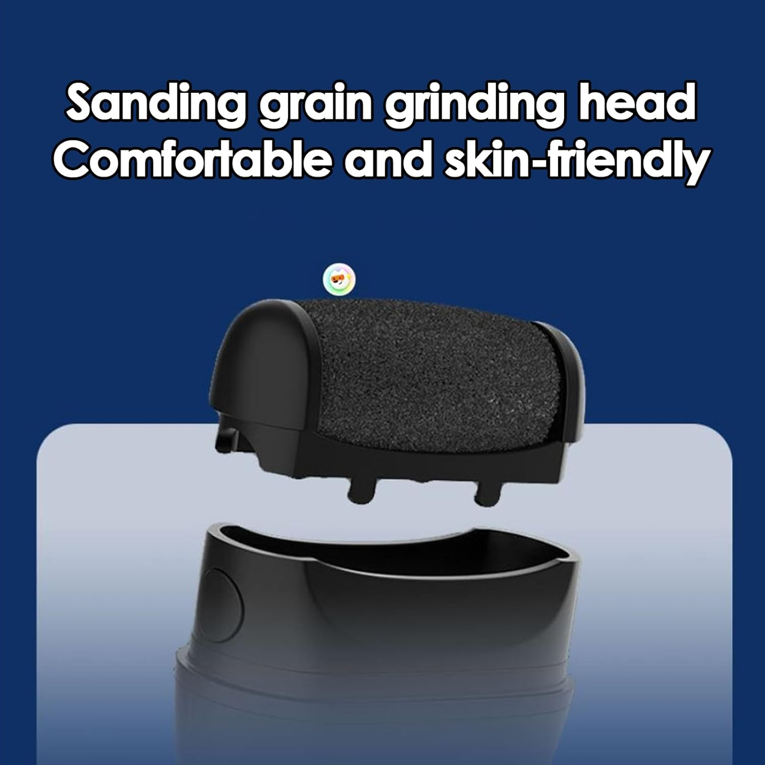 DAWCBVJQ Electric Foot File | Electric Foot Filer | Rechargeable Heavy-Duty Portable Grinder Scrubber Shaver for Manicure, Pedicure, Travel, Salon, Spa, Bath - Black image number 2