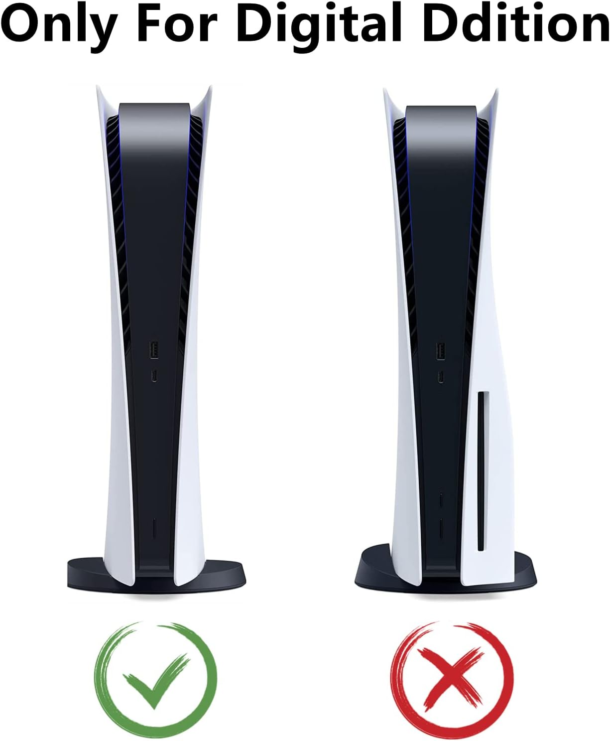 Digital Edition Face Plates Cover Skins Shell Panels for PS5 Console, Accessories for Playstation 5 Protective Shell Replacement Faceplate (Cosmic Red) image number 4