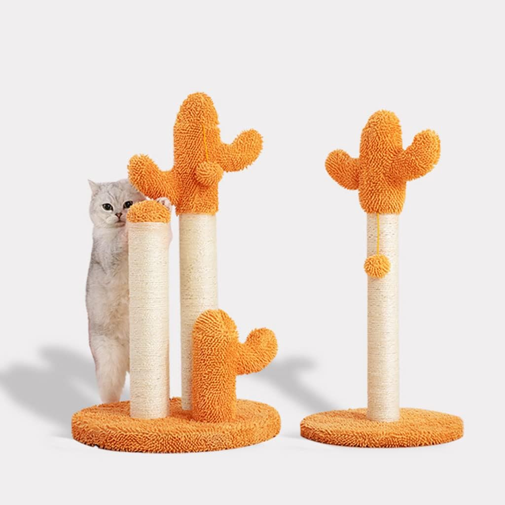 Cat Tree Tower Cat Climbing Frame with Sisal Rope Cat Cactus Scratching Post with Hanging Toys Cat Towers Cat Climbing House