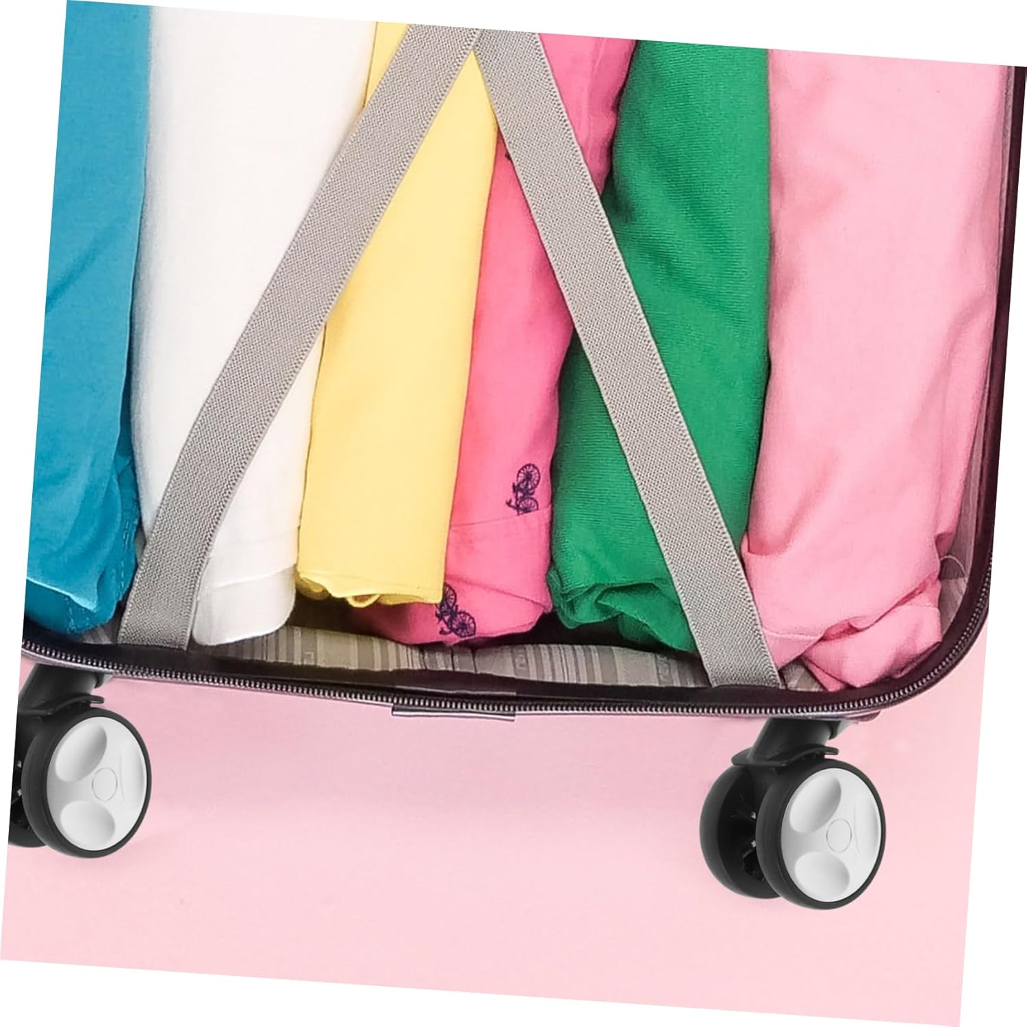 COLLBATH Travel Luggage Wheel Accessories Sturdy Plastic Suitcase Wheels Covers for Replacement image number 2