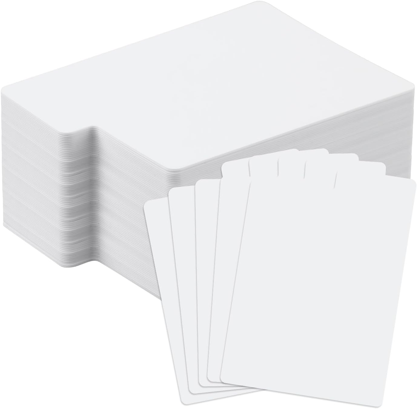 100Pcs Collectible Card Dividers, 2.7X3.8 Inch Plastic Divider Cards Separators Trading Card Organizer Reusable Card Sorting Dividers for Games Sports Supplies image number 1