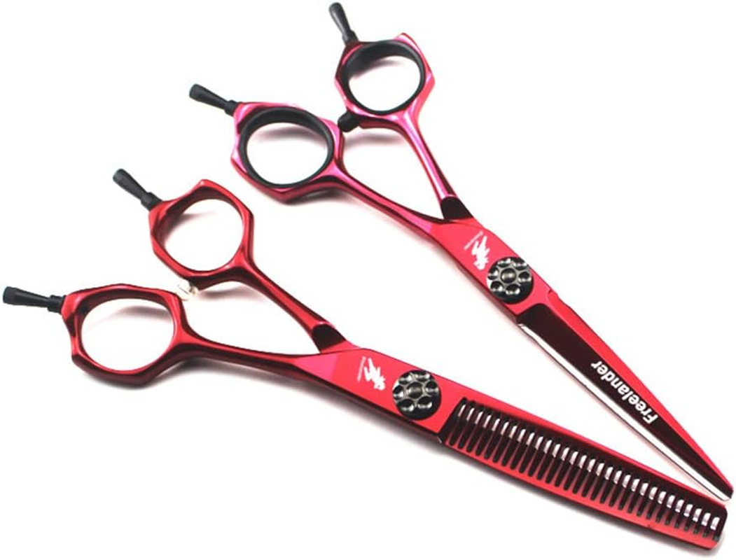 High End Professional Hairdressing Scissors Set/Flat Scissors/Thinning Scissors/Free Comb/Scraper/Professional Scissors Set image number 1