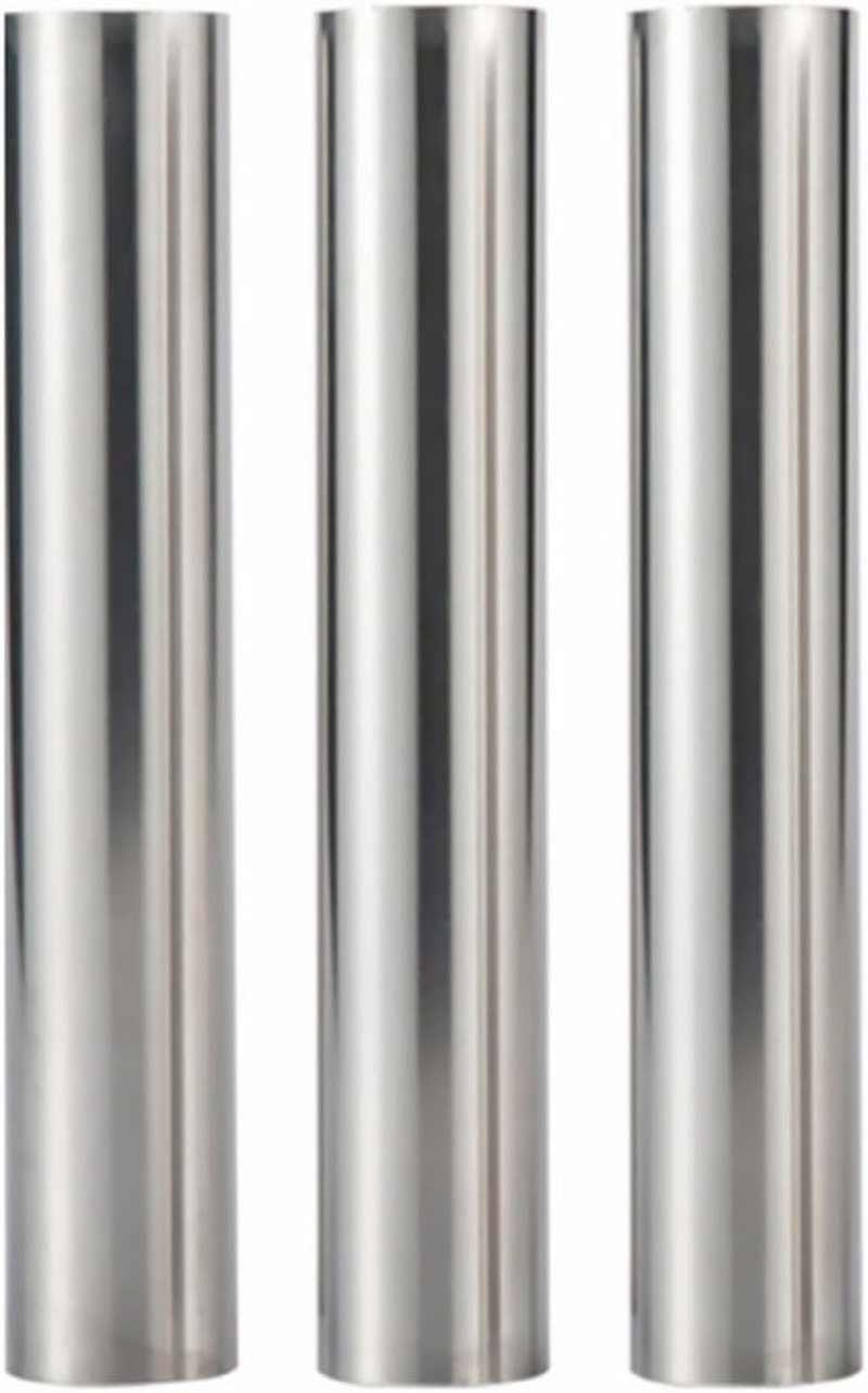 COHEALI 3 Pcs Stainless Steel Baking Molds Cream Roll Cannoli Form Tubes Kitchen DIY Bakery Pastry Moulds for Oven Baking