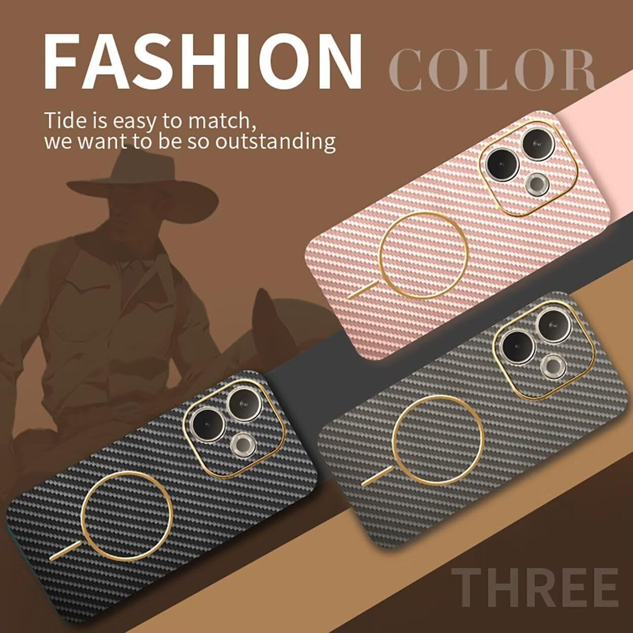COMAKU Ultra-Thin Electroplating PU Leather + TPU Silicone Case for OPPO A5 Pro 5G/4G, Stylish Skin Texture Is Non-Slip and Shockproof Magnetic Phone Case Cover - Black image number 5