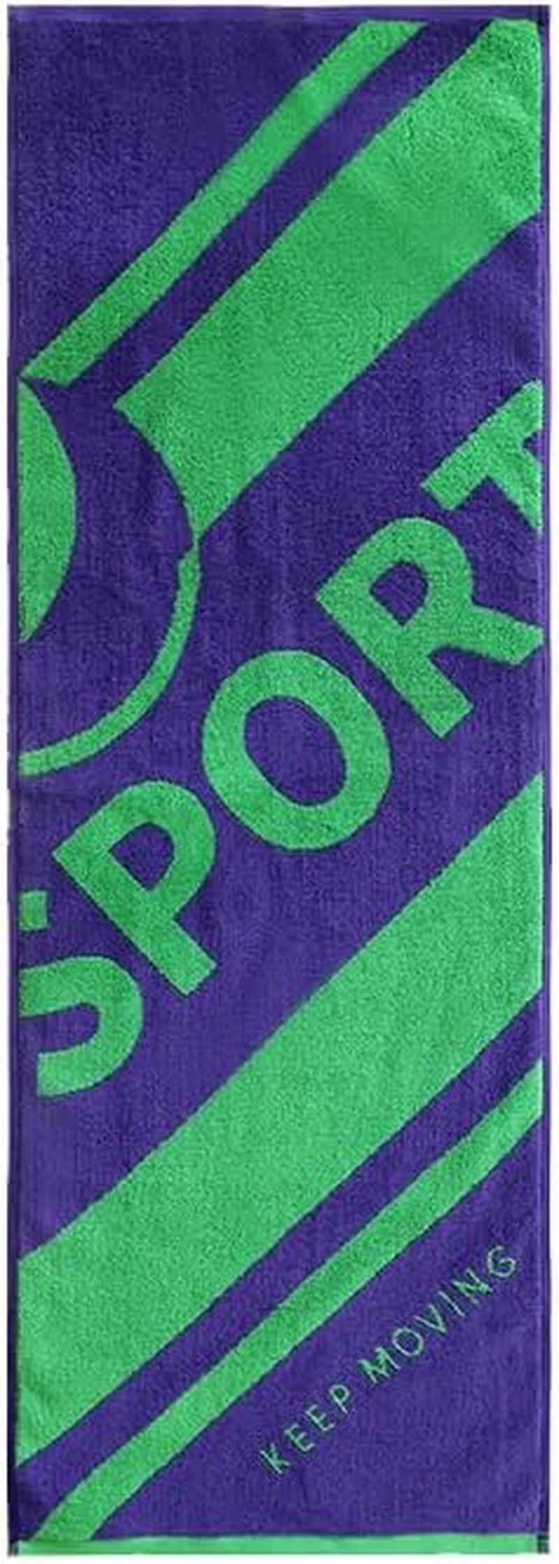 Gym Towel with Pocket, Professional for Weight Bench,100% Cotton Towel, Super-Absorbent Soft for Yoga, Weight Bench Press, Pilates, Sport (Purple&Green-1) image number 3