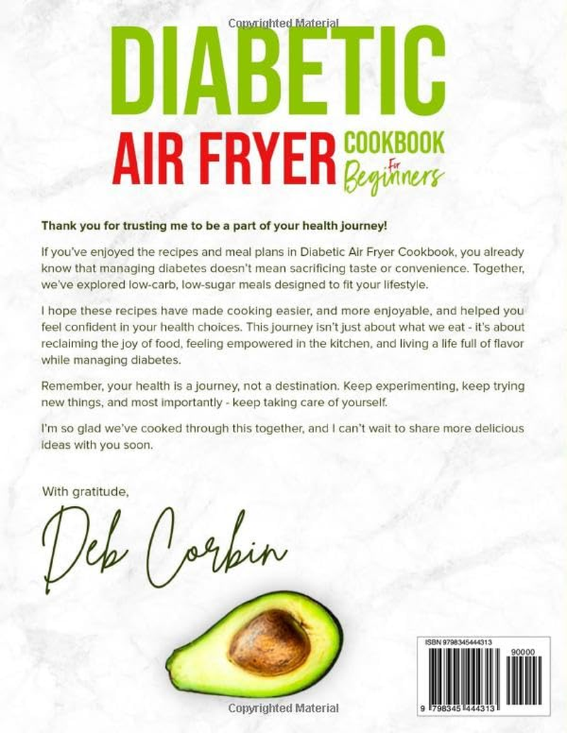 Diabetic Air Fryer Cookbook for Beginners: 2000 Days of Quick, Healthy Recipes for Type 1 & 2 Diabetes. Fits Prediabetic & Newly Diagnosed. Low-Carb, Low-Sugar Diet with a 30-Day Meal Plan. image number 1