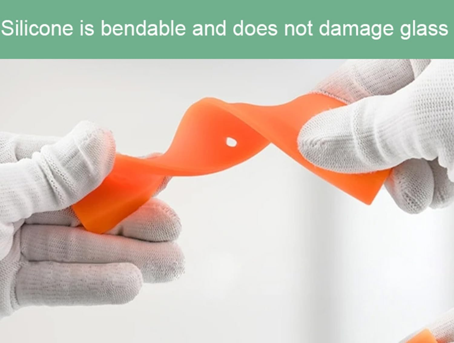 For Cleaning Windows, Mirrors and Windows Etc., Silicone Car Squeegee, Pack of 2, Windscreen Squeegee Car, Silicone Window Squeegee image number 4