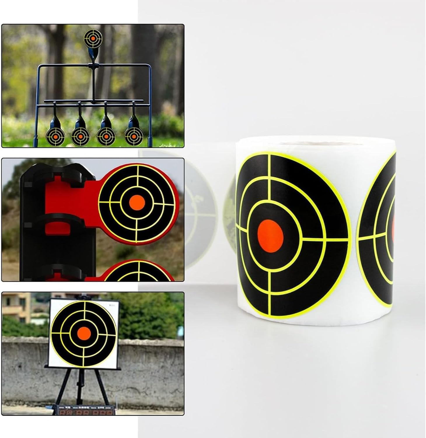 Songholee 200Pcs Adhesive Target Stickers 3 Inch Shooting Targets Paper Dots Labels Reactive Targets for Shooting Range Adhesive Shot Target Stickers Splatter for Metal Target Racks Cardboard - Red image number 7