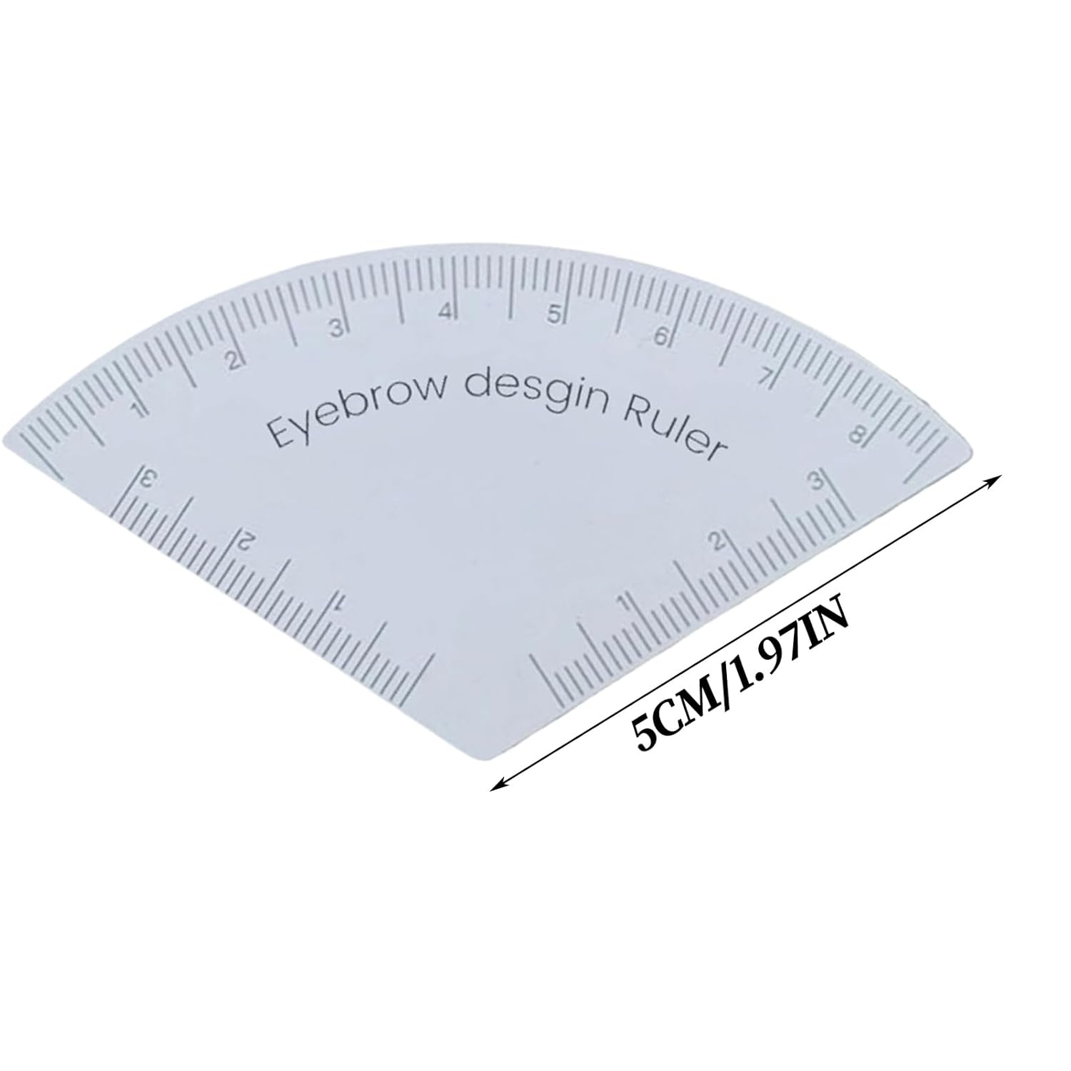 Lmyit Eyebrow Ruler Mapping - Brow Measuring Shaper Tool,Reusable Brow Shaper Makeup Accessories for Travel Professional Beauty Salon Home Vacation image number 5