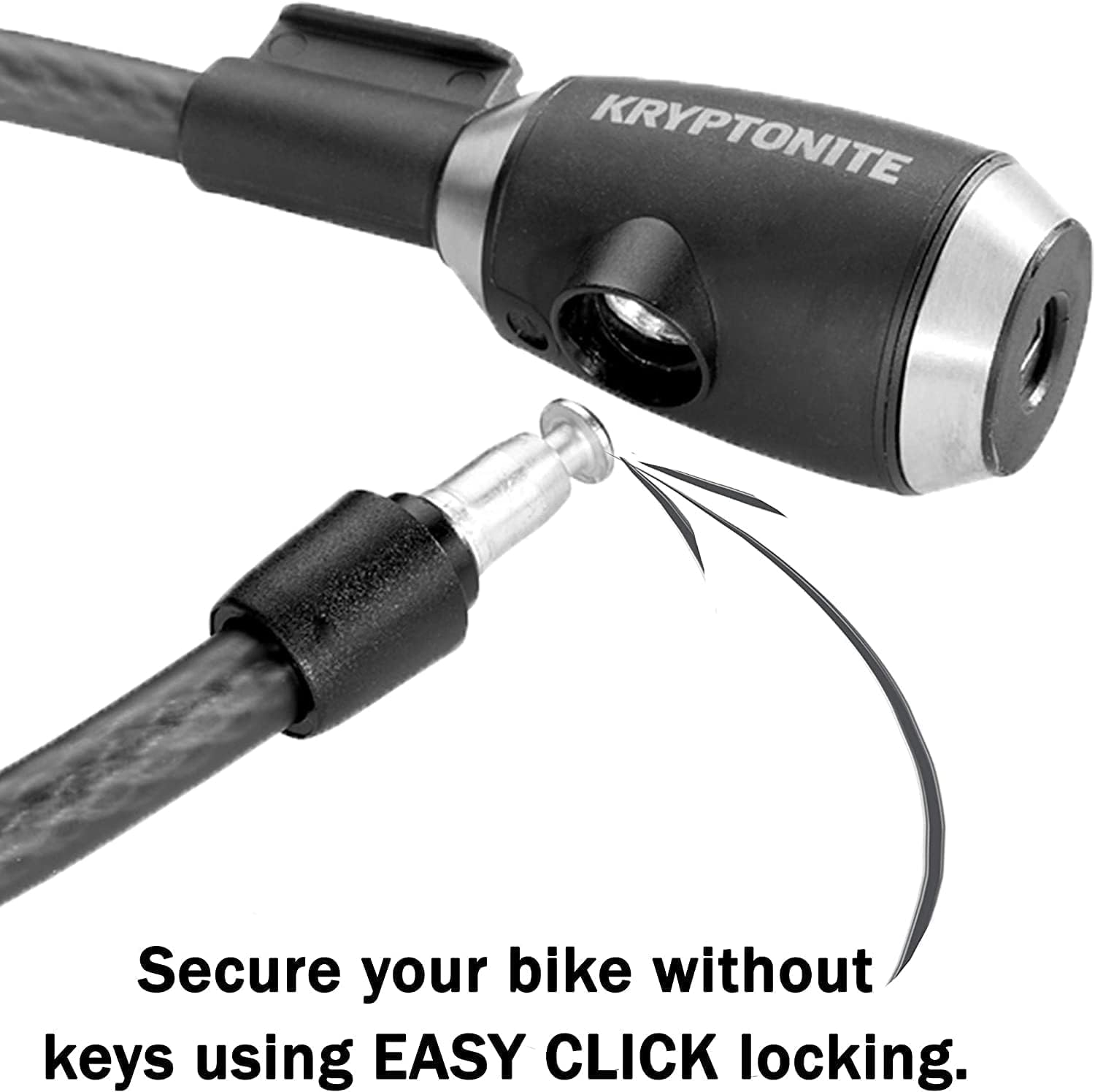 Kryptonite Kryptoflex Bike Lock Cable, 2FT/6FT Long 15Mm Thick Heavy Duty Braided Steel Cable Anti-Theft Security Lock for Outdoor Equipment, Combination/Key Bike Lock image number 3