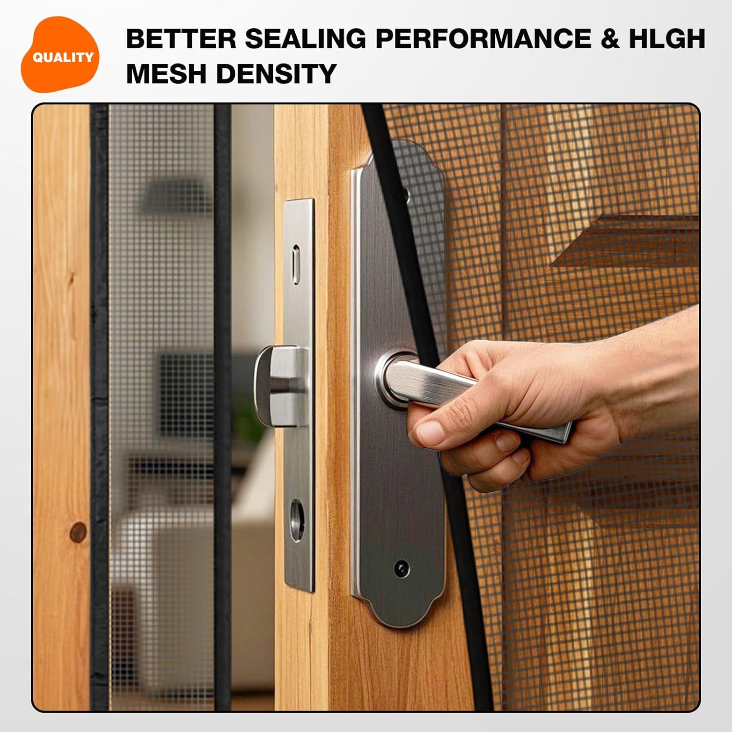 Screen Door Fly Screen Door, 80 X 230 Cm, Reversible Fly Screen Balcony Door with Left/Right Opening, Easy Access, Insect Protection - Black image number 3