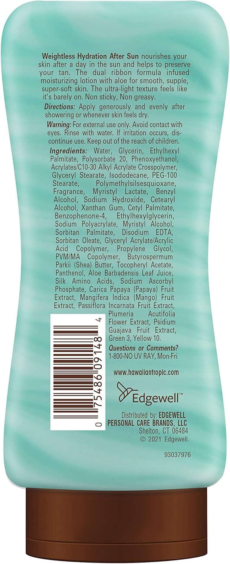 Hawaiian Tropic Silk Hydration Weightless after Sun Gel Lotion with Hydrating Aloe and Gel Ribbons, 6 Ounce image number 5