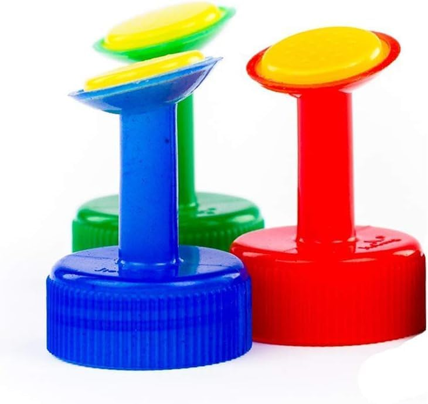 6Pcs Bottle Top Waterers Plastic Plant Waterers Sprinkler Plant Watering Seed Seedling Irrigation for 30Mm Drinking Bottles Seed Seedling Garden Irrigation Watering Cans (Random Color) image number 2