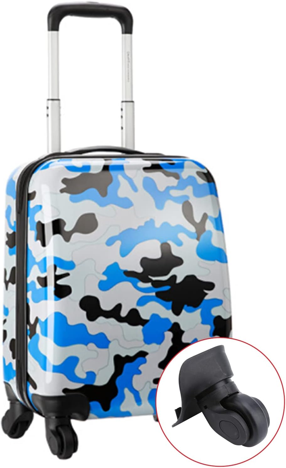 2Pcs Luggage Suitcase Wheel Left and Right Luggage, Rotating Wheels Replacement Accessory for Trolley