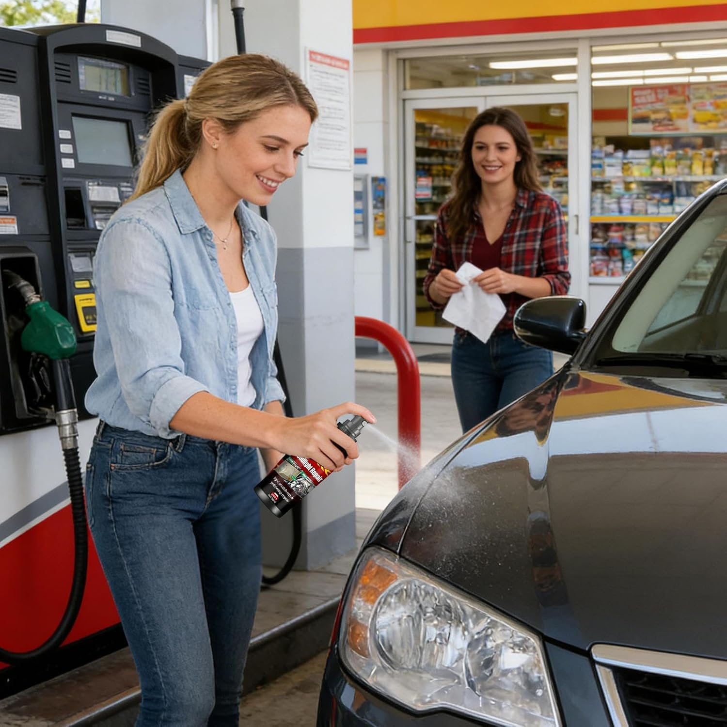 Headlamp Restoration Kit,100Ml Long-Lasting Car Deep Cleaning | Automotive Cleaning Head Light Restoring Kit,For Headlamp Lens Yellowing Stain Restoration Truck RV SUV image number 1