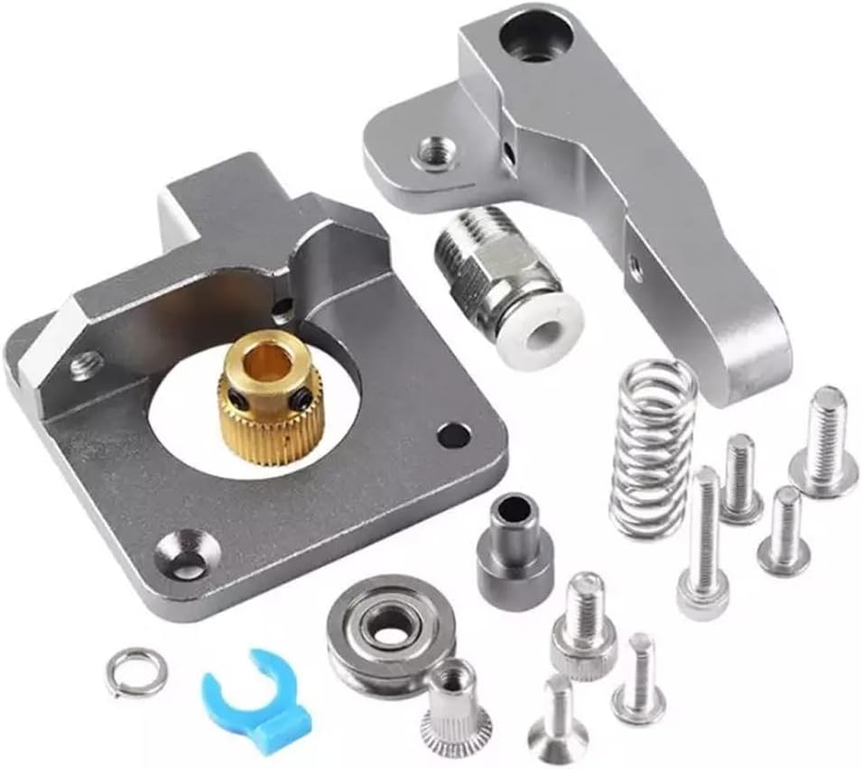 MMOBIEL Metal MK8 Extruder Drive Feed Dual Gear Upgraded Replacement Kit Compatible with Creality CR Series and Ender Series 1.75Mm Filament