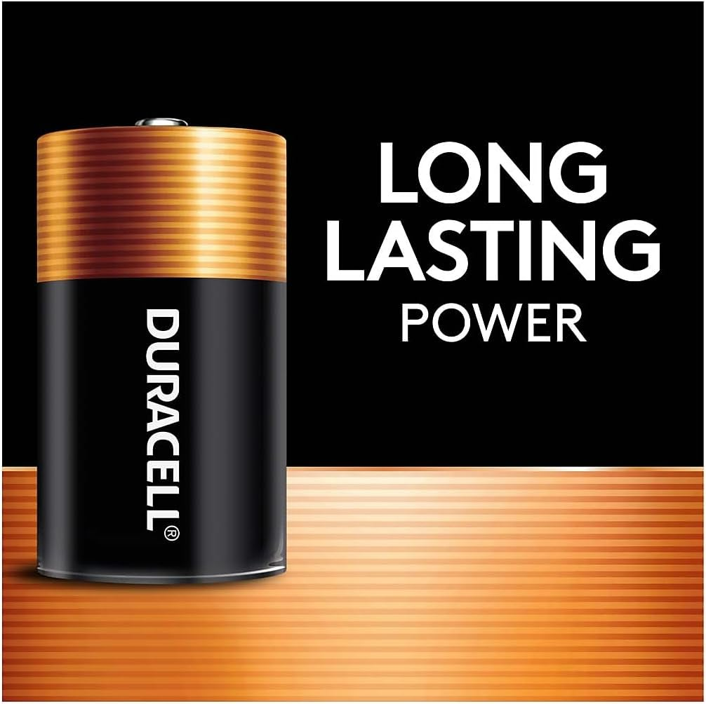 Long Lasting Power Duracell Alkaline D Battery 12 Pack, (03973) image number 3