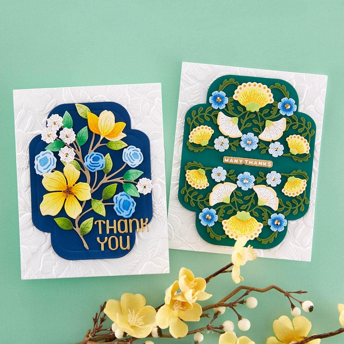 Spellbinders Floral 3D Embossing Folder from the Four Petal Collection, Paper, ONE image number 5