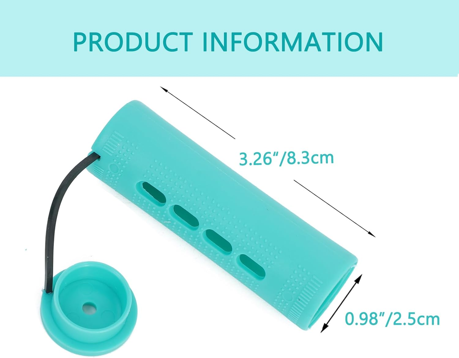 YOROSTAR 20Pcs Green Plastic Cold Wave Rods Set for Natural Hair Hair Rollers for Long Short Hair DIY Hairdressing Tools image number 2