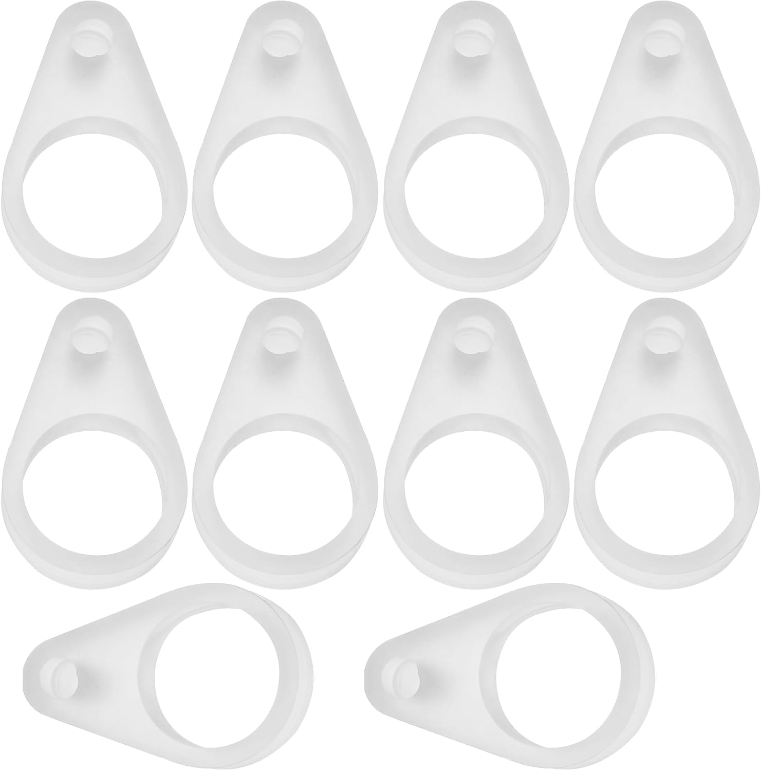 10Pcs 9Mm Loops Hearing Aid Clip Silicone Clip Compatible with DTS Hearing Aids image number 6