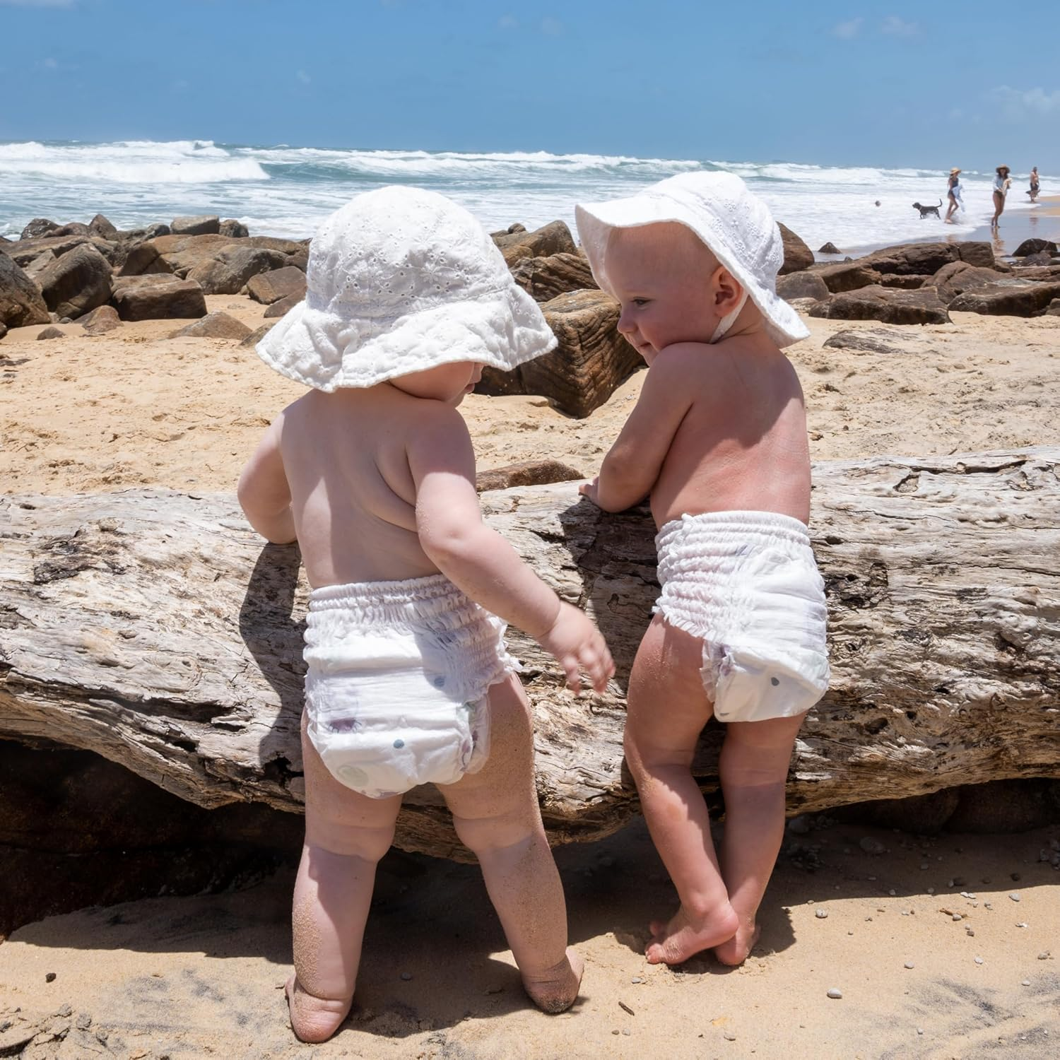 Tooshies Swim Pants | Size Medium 11-15 Kgs | Hybrid Film with 30% Less Plastic | No Swell | Pull up and Tear off | Crab Print | Unisex | 10Pk (Pack of 2) image number 2