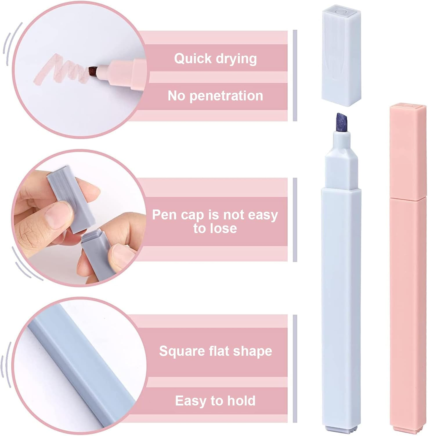 12 Vibrant Bible Highlighters,No-Bleed Pastel Shades for Gentle Scripture Marking. Perfect Highlighter Set for Study, Journaling, or Gifting&mdash;Faith-Friendly & Cute! image number 2