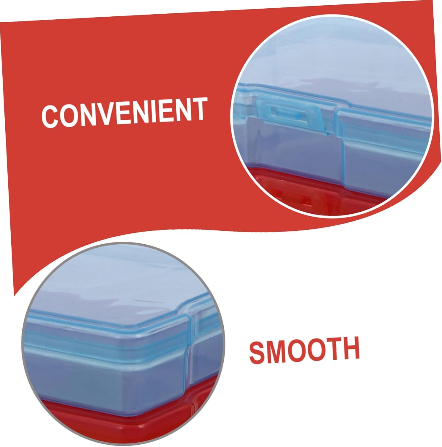 Uonlytech 8Pcs Photo Storage Box for Photos Holding Case Household Jewelry Box in Plastic Material for Organiser Needs image number 6