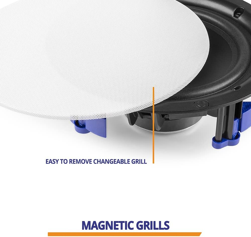 Power Dynamics PD NCBT8 8-Inch Wireless Bluetooth Ceiling Speakers - Active Bluetooth Ceiling Speaker System with Built-In Amplifier, Easy Installation & Stream Music Wirelessly, Ideal for Home image number 5