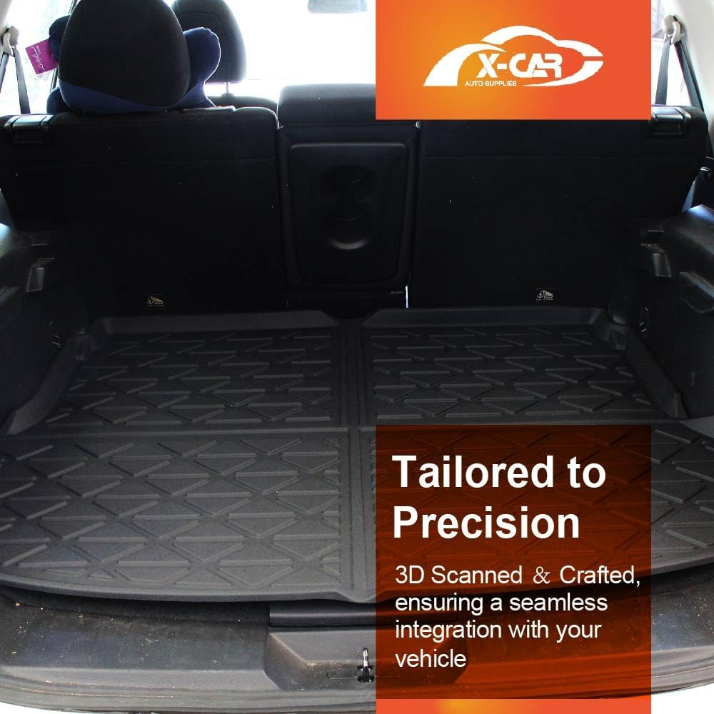 X-CAR Boot Liner Cargo Tray Trunk Floor Rubber Mat Compatible with Nissan X-Trail Xtrail 2013 2014 2015 2016 2017 2018 2019 2020 2021 2022 image number 3