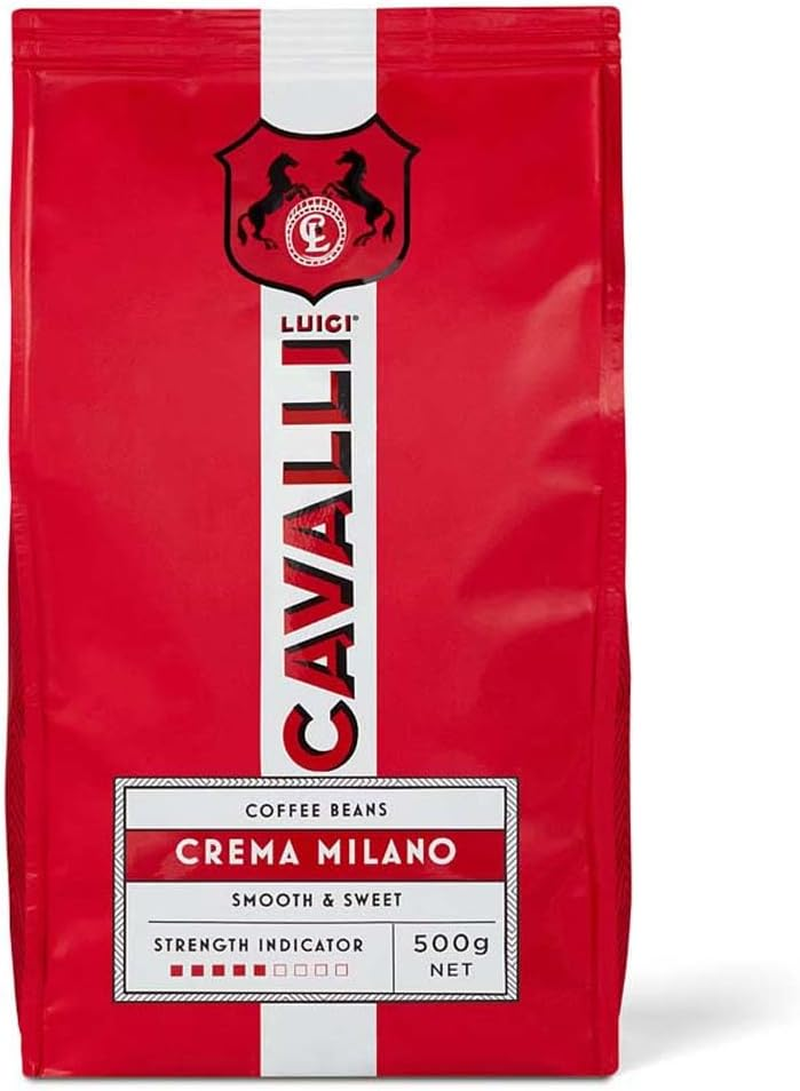 LUIGI CAVALLI Crema Milano Smooth and Sweet Espresso Coffee Beans 500G image number 2