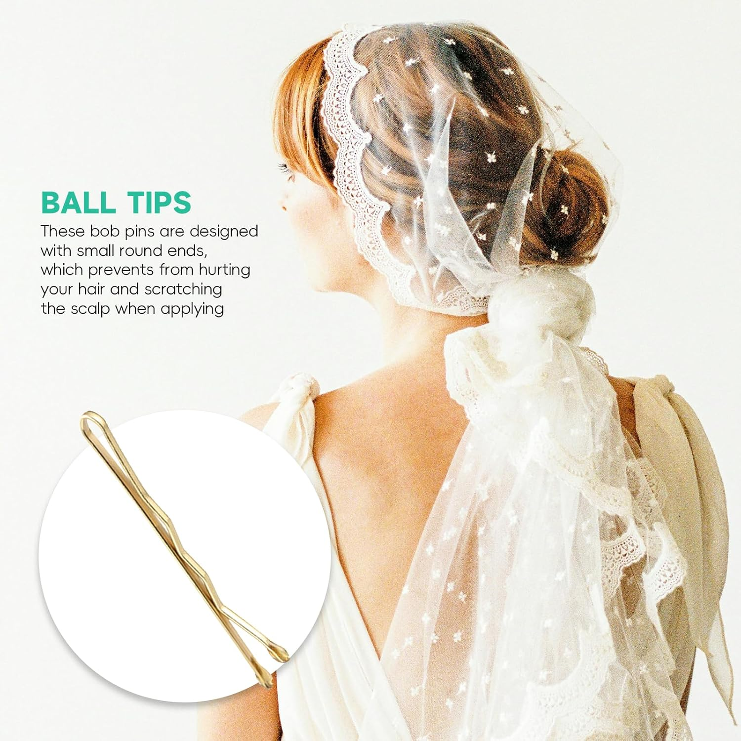 Xlihdzum Mini Bobby Pins Blonde - with Cute Case, 200 Pcs 3.51Cm(1.38 In), Premium Gold Hair Pins for Kids, Girls and Women, Great for All Hair Types, Perfect Hair Pins for Women Styling Needs image number 3