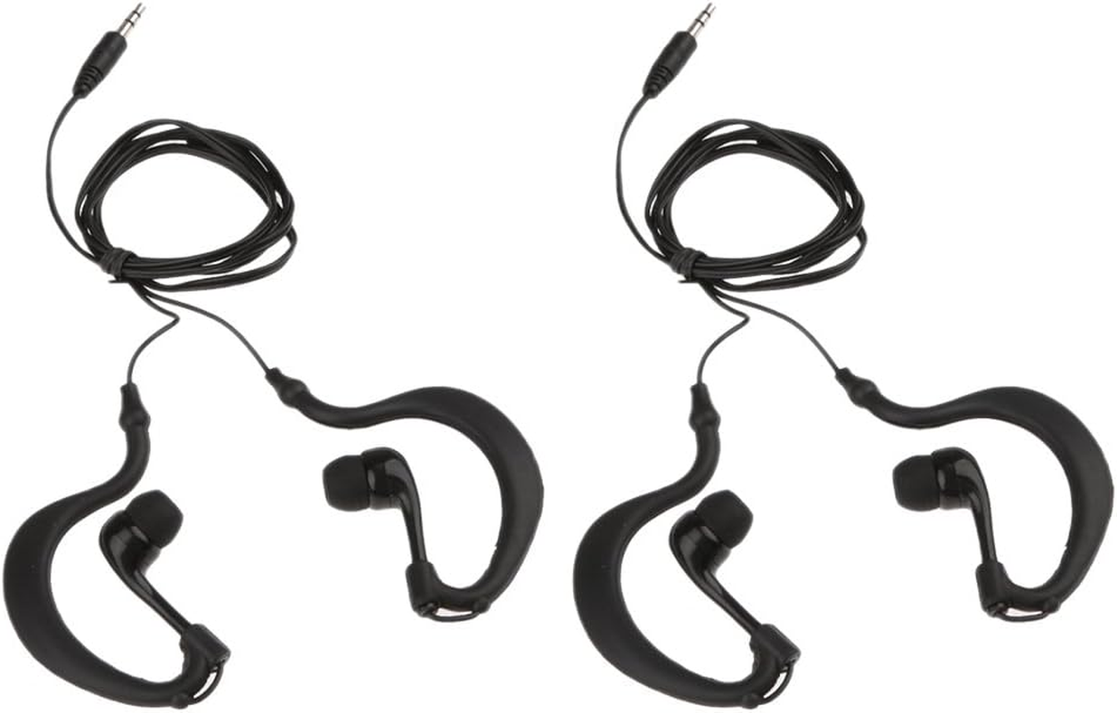 2 Pieces 3.5Mm Earhook Sport Waterproof Earphone Headphone for MP3 image number 1