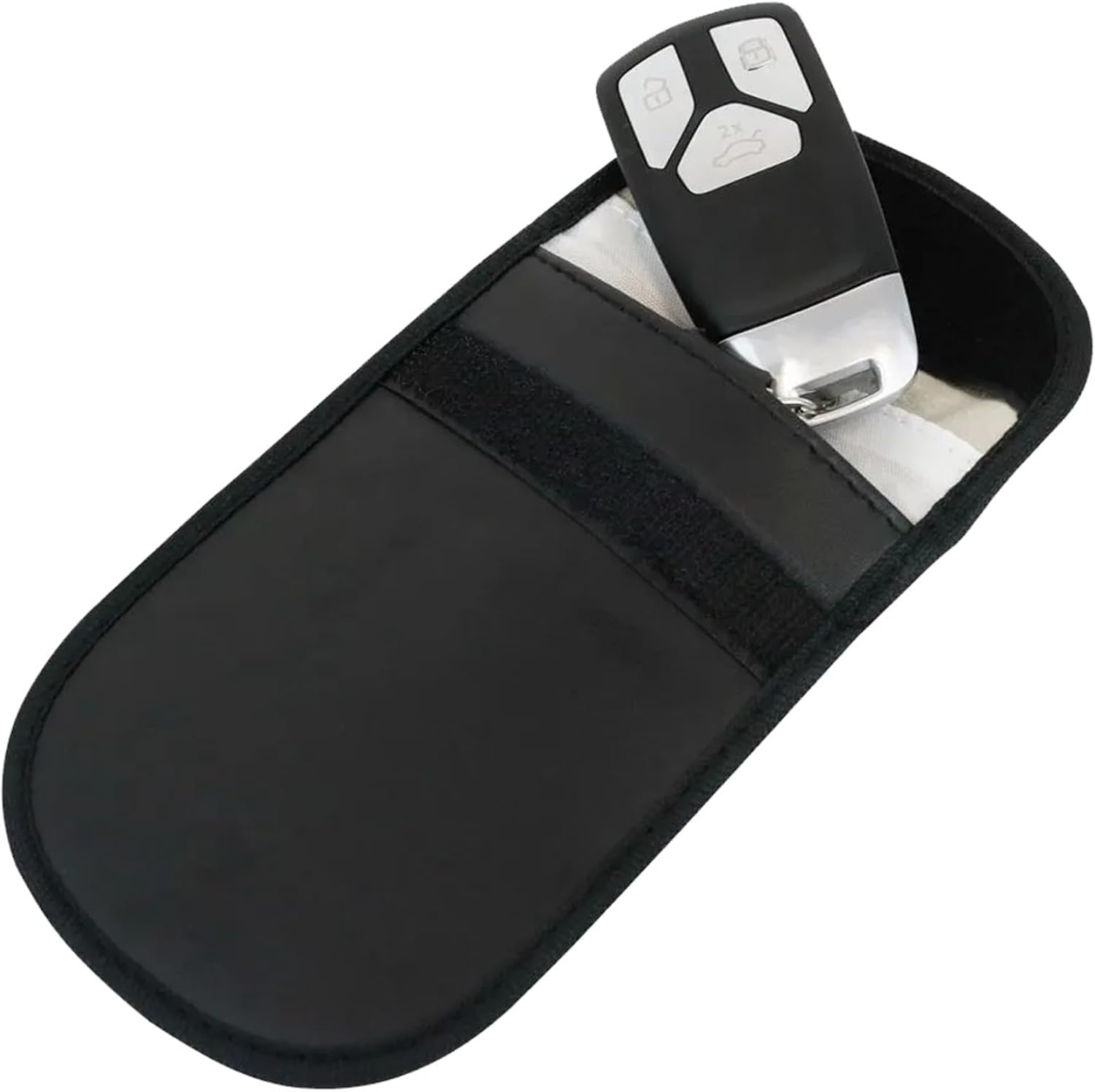 Hilka 83210503 2 PCE Anti-Theft Car Key Signal Blocker Faraday Pouch, Black
